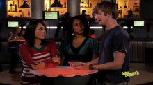 Group discussion of two woman and a man