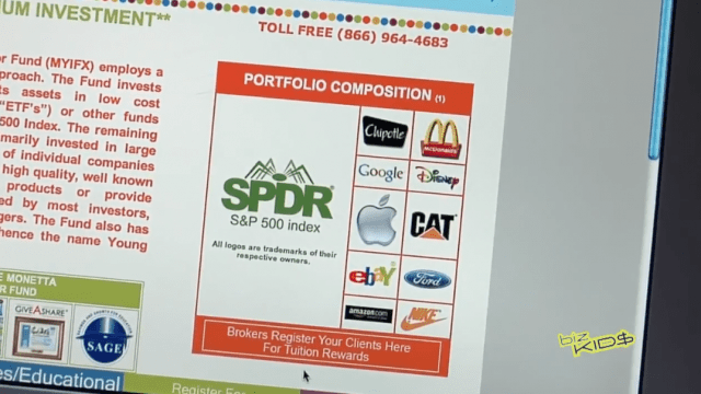 A computer screen with a logo on it.