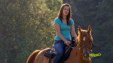 Woman roaming with a horse