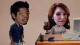 Animation of a boy and girl